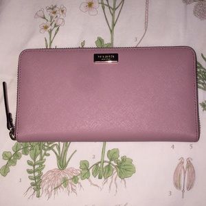 kate spade laurel way- mauve neda wallet